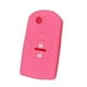 thumbnail image 1 of Funda de silicona para llave remota de 2 botones para Mazda M3 M6 Rosado, 1 of 8