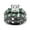 Black and Green, variant on Black Gold Plated Three-stone Womens Wedding Ring Sets Bridal Sets 1.5 Cz Engagement Ring Wedding Bands