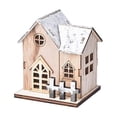 thumbnail image 4 of Christmas-village House Decor Wood Rustic Decor With Light Xmas Lantern Decor For Village Collectio, 4 of 5