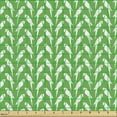 thumbnail image 2 of Bird Fabric by the Yard, Pattern of Continuing Parrots in Monochrome Style Cartoon Style Jungle Animals, Decorative Upholstery Fabric for Sofas and Home Accents, Fern Green White by Ambesonne, 2 of 5