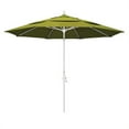 thumbnail image 1 of 11' Marché de la Fibre de Verre Umbrella Col Inclinable DV Mat Blanc/oléfine/kiwi, 1 of 1