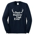thumbnail image 2 of Wild Bobby, Best Buckin Dad Ever Funny Hunting, Father's Day, Men Long Sleeve Shirt, Navy, X-Large, 2 of 3