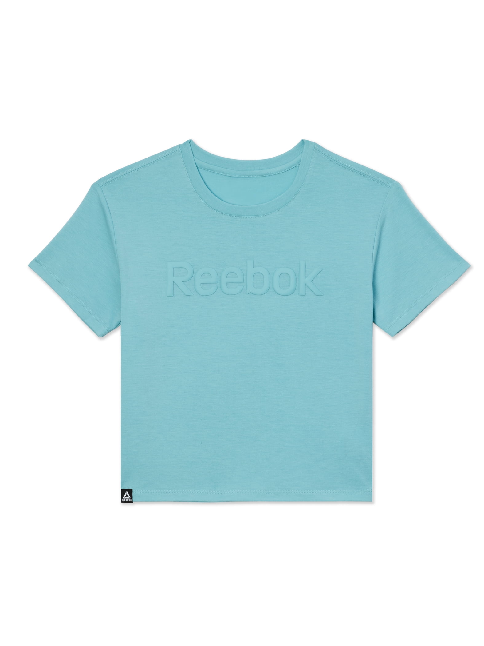 Reebok Girls Relay Slinky Jersey Cropped Short Sleeve T-Shirt, Sizes 4-18