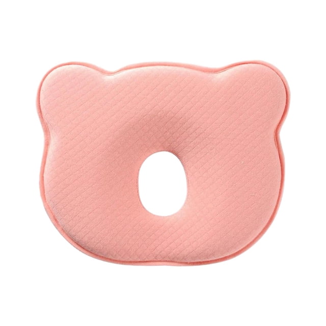 kusrkot Baby Head Pillow for Sleeping Infant Nursing Pillows Ergonomic Infant Pillow Pink