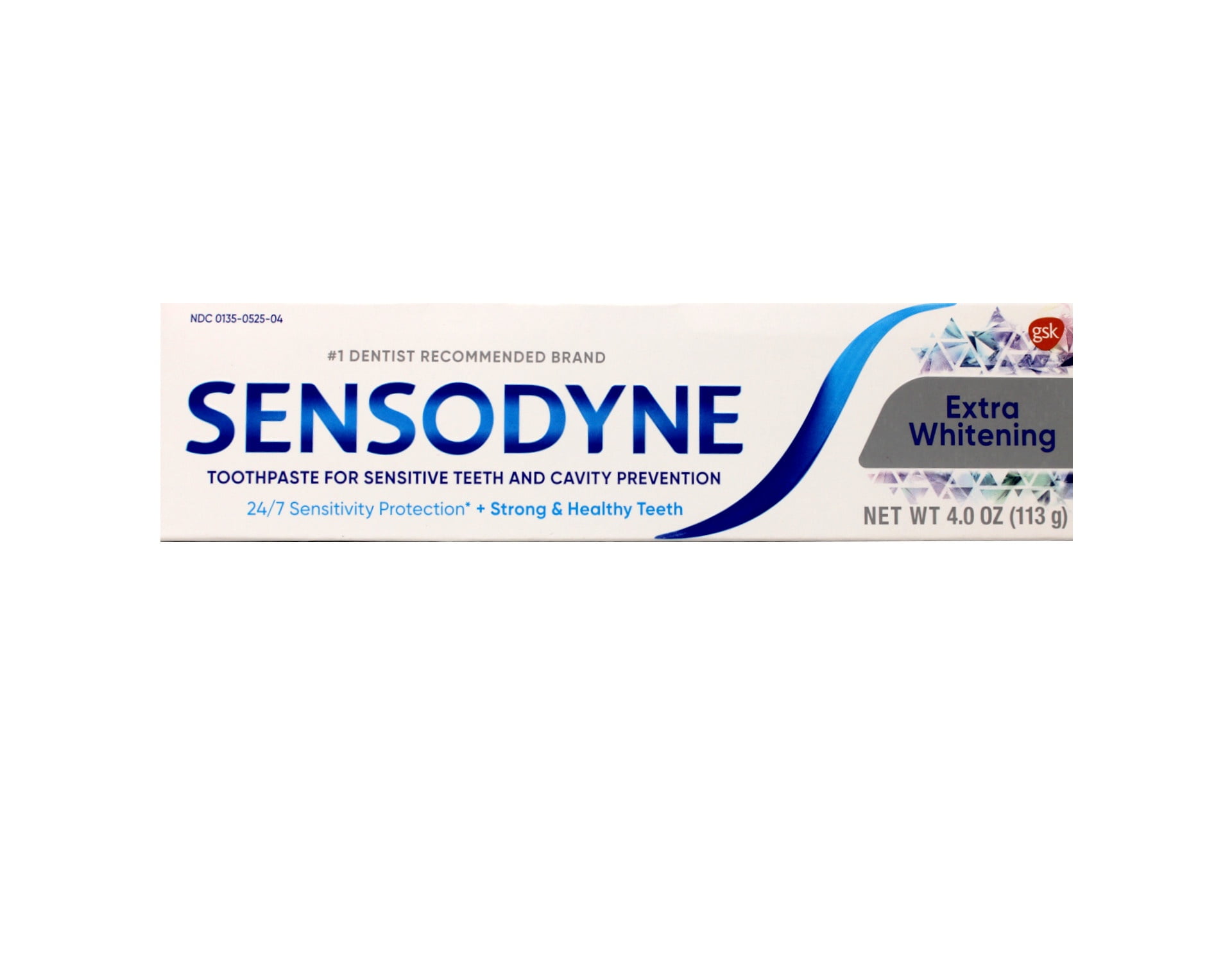 Sensodyne Extra Whitening, Enamel-Safe, for Sensitive Teeth Toothpaste, 4 oz, 3 Pack