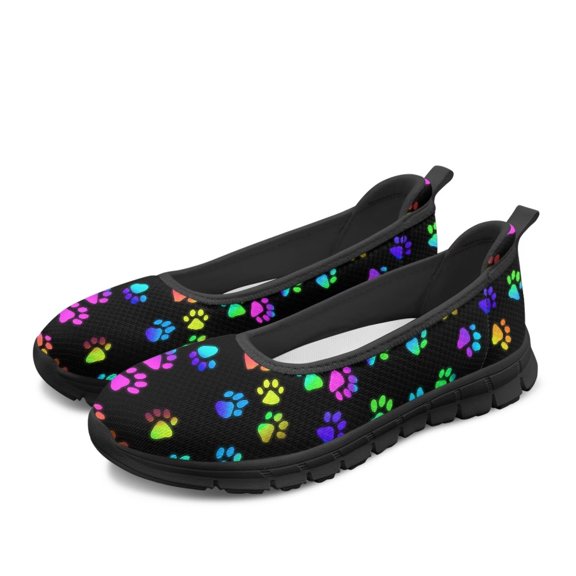 CHAQLIN Women’s Ballet Flats Knit Mesh Flats Round Toe Shoes Comfy Slip Ons Casual Dress Flats Waling Loafer