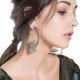 thumbnail image 2 of Pendientes de aro con forma de escorpión grande y exagerados para mujer, estilo punk, diamantes de imitación, joyería única de moda rockera, regalo de fiesta, plata, 2 of 5
