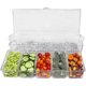 thumbnail image 3 of Ice Cold 5 Compartment Condiment Server Rack-service Tray Container With 5 Removable Trays, 3 of 5