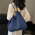 thumbnail image 2 of Women Large Straw Beach Bag Handmade Woven Shoulder Bags Hobo Tote Handbag Purse for Summer, 2 of 4