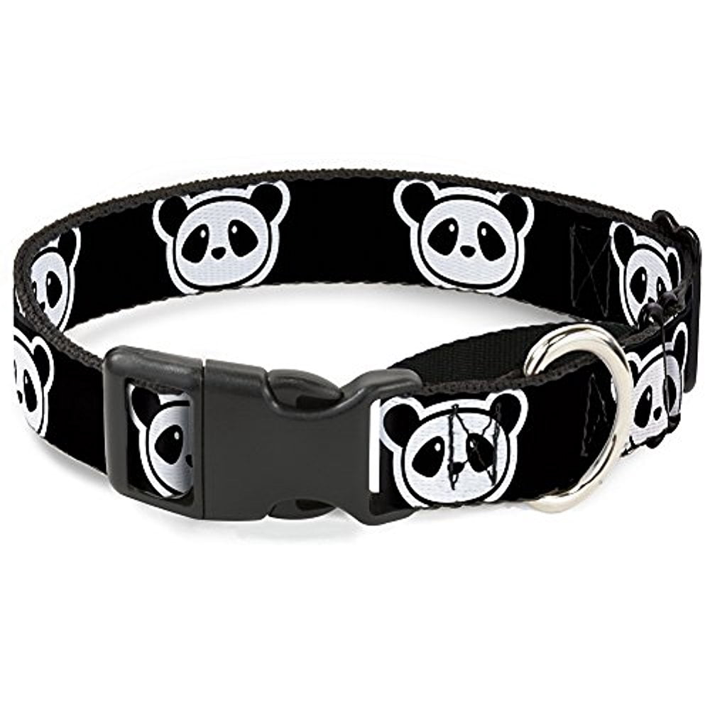 Buckle-Down Martingale Dog Collar - Panda Bear Repeat - 1" Wide - Fits 15-26" Neck Size - Large