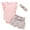 Pink, variant on Dooleck Baby Girl Clothes Infant Ribbed Ruffle Bodysuit Floral Shorts Outfit Set