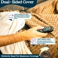 thumbnail image 3 of Aviano Premium Soft Weighted Blanket Cover 48x72 - 8-Knot Microfiber Duvet Cover for Weighted Blanket Twin Size Bed | Fits 48 x 72 Inch Heavy Blanket - Mocha (COVER ONLY), 3 of 9