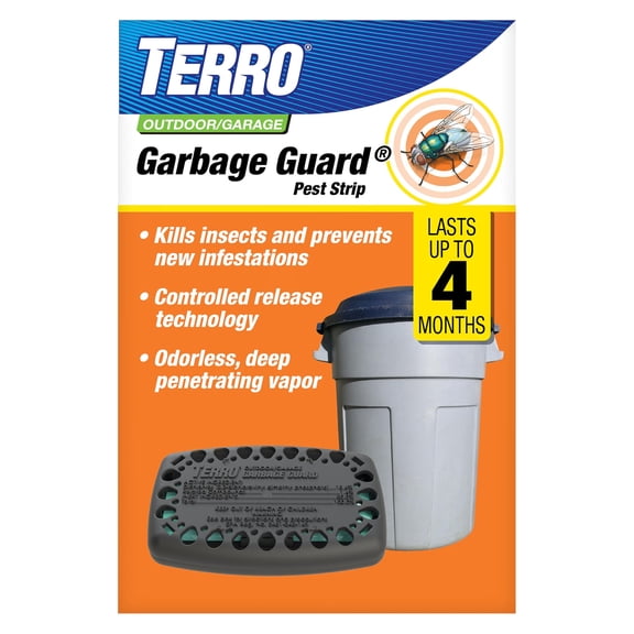 TERRO Garbage Guard Trash Can Insect Killer, 4-Month Protection Against Flies & Maggots