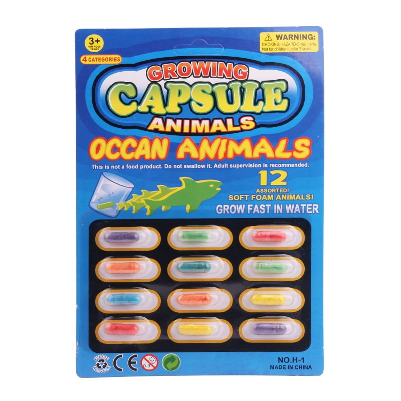 Fysho 12pcs Magic Grow Capsules Animal Capsule Creatures Toys Party ...