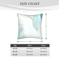 thumbnail image 4 of Haiem Gold Lines Marble Watercolor Print Velvet Soft Solid Decorative Square Throw Pillow Covers Set with Elegant Piping Christmas Cushion Case for Sofa Bedroom Car-18"x18", 4 of 8