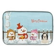 thumbnail image 5 of Merry Christmas Carolers Shih Tzu Black Silver Dish Drying Mat, 5 of 5