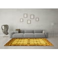 thumbnail image 3 of Ahgly Company Indoor Rectangle Abstract Yellow Modern Area Rugs, 2' x 5', 3 of 4