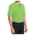 thumbnail image 4 of Mens Silk Touch Polyester/Cotton Polo with Pocket Lime 5X-Large, 4 of 6
