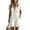 White, variant on Tqcoqu Jumpsuits for Women,Short Sleeve Collared Button Front Rompers,Ruffle Hem Short Overalls with Pockets,Army Green Women's S-XXL