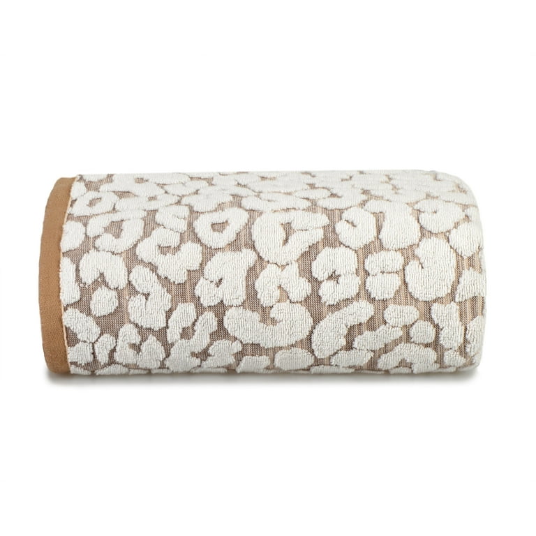 OEKO-TEX Certified Leopard Towels in Luxury Cotton in Beige/Cream –  organizedlifedesign