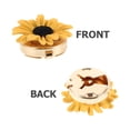 thumbnail image 3 of CRAFTHROU 2Ud Cufflinks Botones Con Floral Girasol En Aleación Para Formal, 3 of 7