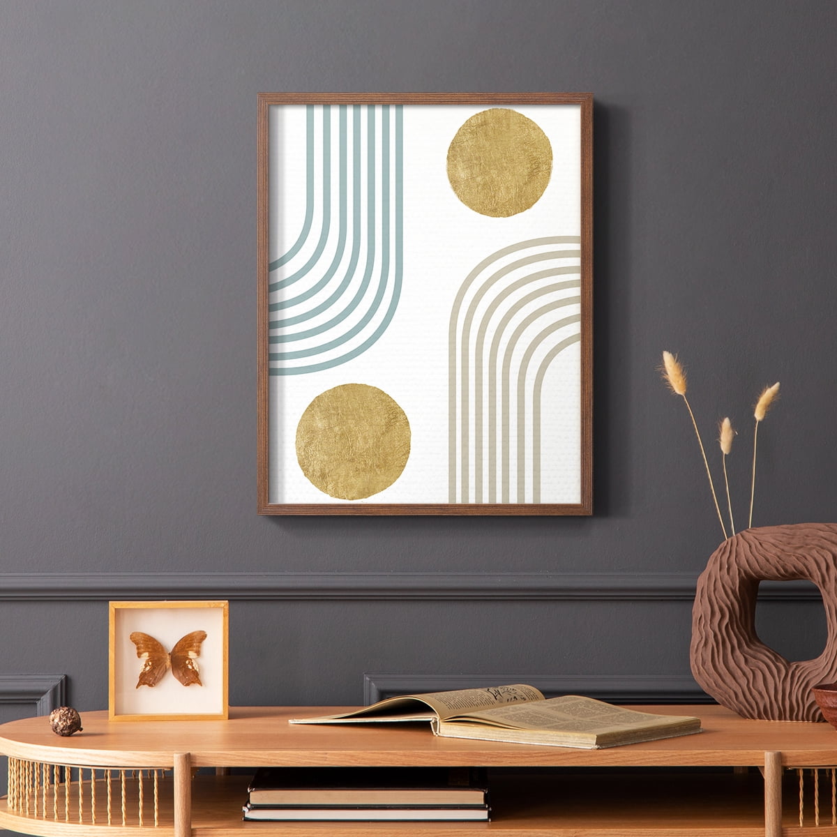 Millennium Arches in Brown Solid Wood 8 x 10 Framed Print
