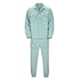 thumbnail image 4 of RUTAYY Men's Outfits Casual Solid Color Long Sleeve Jacker Cargo Pants with Pocket Hiking Workout Classic Seaside Clothing Sets, 4 of 9