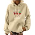 thumbnail image 1 of Sudadera Con Capucha de Navidad Para Mujer, Blusa de Camisa Con Bolsillo de Manga Larga Con Estampado A La Moda Odeerbi ODB197381, 1 of 5