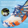thumbnail image 3 of Buceo Suaves Zapatos Playa Descalzos Ligeros para El Antideslizante Transpirable Secado Rápido Senderismo Kayak Surf Aqua, 3 of 9
