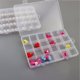 thumbnail image 3 of Caja de almacenamiento, ajustable, transparente, con 24 compartimentos (22 compartimentos fijos + 2 compartimentos divisorios extraíbles) Caja de almacenamiento de joyería clasificada de plástico para, 3 of 5