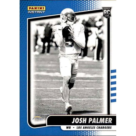 NFL 2021 Instant Football Black & White Rookies    Josh Palmer Trading Card (1 of 2728) #BW23