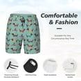 thumbnail image 3 of Vsdgher winter ski Dachshund for Mens Swim Trunks with Compression Liner Swim Shorts Swim Suits Board Shorts-X-Large, 3 of 6