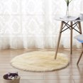 thumbnail image 1 of Namzi Alfombra de baño antideslizante de felpa suave,ideal para el suelo del baño, bañera y ducha. Alfombra de baño tipo pasillo, accesorios decorativos de 68 x 68 cm (amarillo claro)., 1 of 5