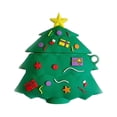 thumbnail image 1 of MasteelfCA 1Pcs Creative Wireless Earphone Cover Cartoon Headset Protective Cover Compatible for Iphone Airpods(Christmas Tree Style, Green), 1 of 7