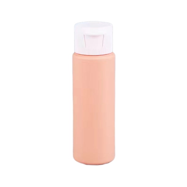 Botellas de viaje, tamaño viaje, a prueba de fugas, rellenables, 50 ml, envases flexibles con tapas abatibles para loción, champú y cosméticos, fáciles de llevar, colores frescos a juego.