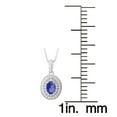 thumbnail image 3 of Sterling Silver with Natural Aquamarine Solitaire Pendant with 18" Chain, 3 of 4
