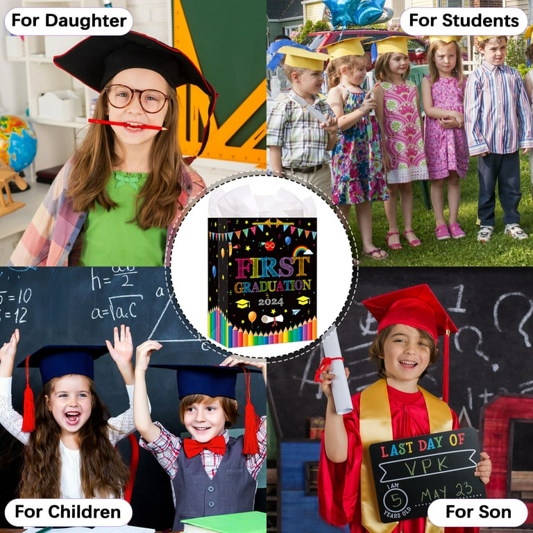 WaaHome Preschool Graduation Gift Bags - First Graduation Bags for