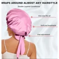 thumbnail image 2 of Silk Sleep Bonnet for Women – Lightweight Single Layer Hair Bonnet with Adjustable Tie Band for Curly & Natural Hair by ROHAJSHOP, 2 of 15