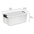 thumbnail image 4 of Sterilite 18 Quart Clear Durable Stacking Storage Container with Lid, 4 of 16