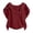 Wine Red, variant on Women's Tops, Tees & Blouses Short Sleeve Shirts Cowl Neck Boho Tops Summer Fashion Clothing, XL