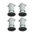 thumbnail image 1 of DOLITY 4 Pcs Pieds de Support Fixes pour Cadre de Lit, Pieds de Canapé Renforcés, Blanc, 1 of 9