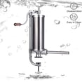 thumbnail image 4 of Farce à Saucisses, Machine à Saucisses Verticale en Acier Inoxydable avec 8 Tubes, Usage Commercial et Domestique (5LBS/3L), 4 of 6
