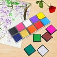 thumbnail image 2 of Mini Ink Pads Colorful Oil Water-based Inkpad Scrapbook Rubber Drawing Learning Art Craft Stamps Printing Mud DIY Accessories Handcrafted Dark Blue, 2 of 9