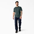 thumbnail image 4 of Dickies Men's Heavyweight Heathered Short Sleeve Pocket T-Shirt, Mallard Green Single Dye, XXT, 4 of 5