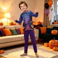 thumbnail image 6 of Family Halloween Matching PJs Set, Long Sleeve Shirt and Trousers Sleepwear Loungewear Outfits for Trick or Treat Party, 6 of 6