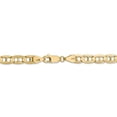 thumbnail image 4 of Real 14kt Yellow Gold 5.25mm Concave Anchor Chain; 20 inch; Lobster Clasp; for Adults and Teens; for Women and Men, 4 of 5