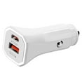 thumbnail image 3 of USB C Car Charger, 3-Pack USB Type C Fast Power Charging Block Dual Port USB A & USB C Plug Adapter Compatible with iPhone, iPad, Samsung Galaxy, LG, Google Pixel, Moto, USB-C Port (White), 3 of 4