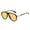 Bk Orange, variant on Oversized Aviator Sunglasses UV400 Protection Unisex Plastic Metal Frame Shades