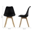 thumbnail image 3 of Mundo In Juego de Sillas Negras Eames Frankfurt para Comedor 4 Piezas Mundo In Casa, 3 of 10