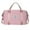 Pink, variant on 50% Off Clear! Travel Duffle Bag For Women Sport Gym Tote Bag With Toiletry Bag Large Overnight Bag For Women Girls Travel Gym Bag For Labor White